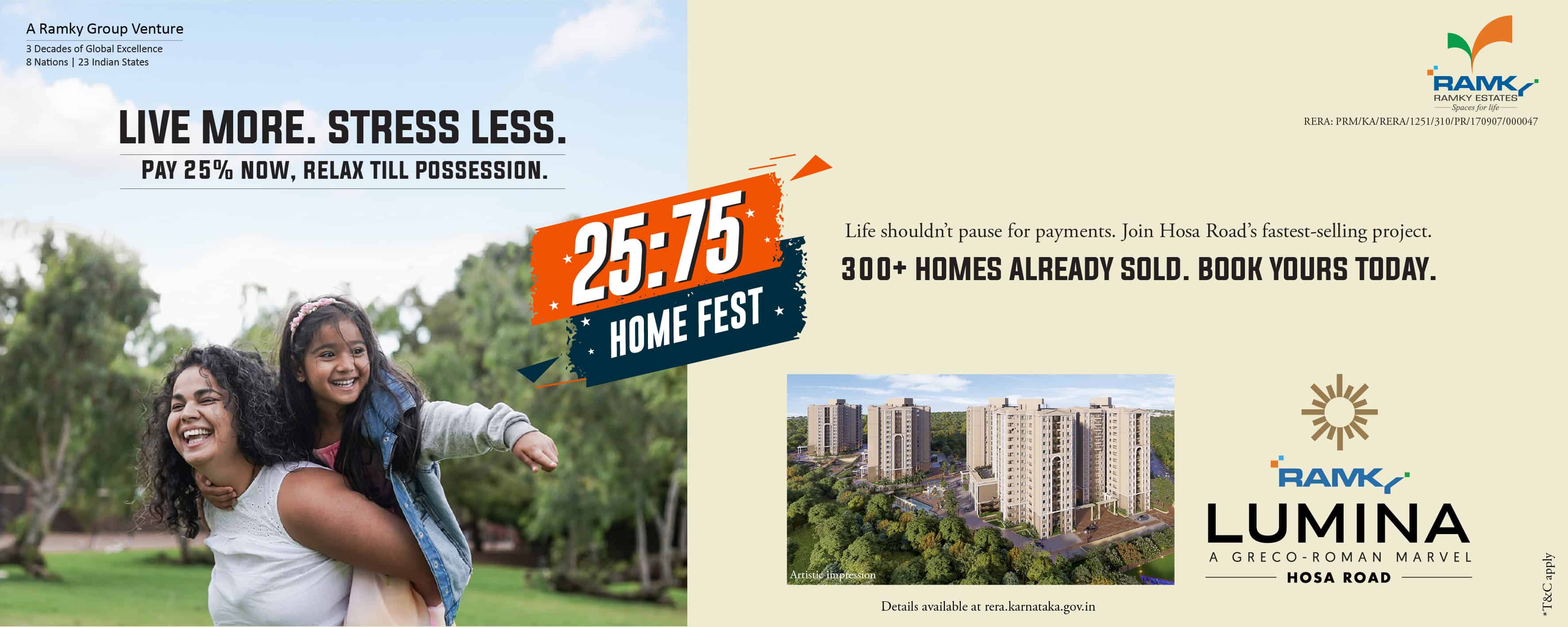 Ramky Lumina apartments on hosa road