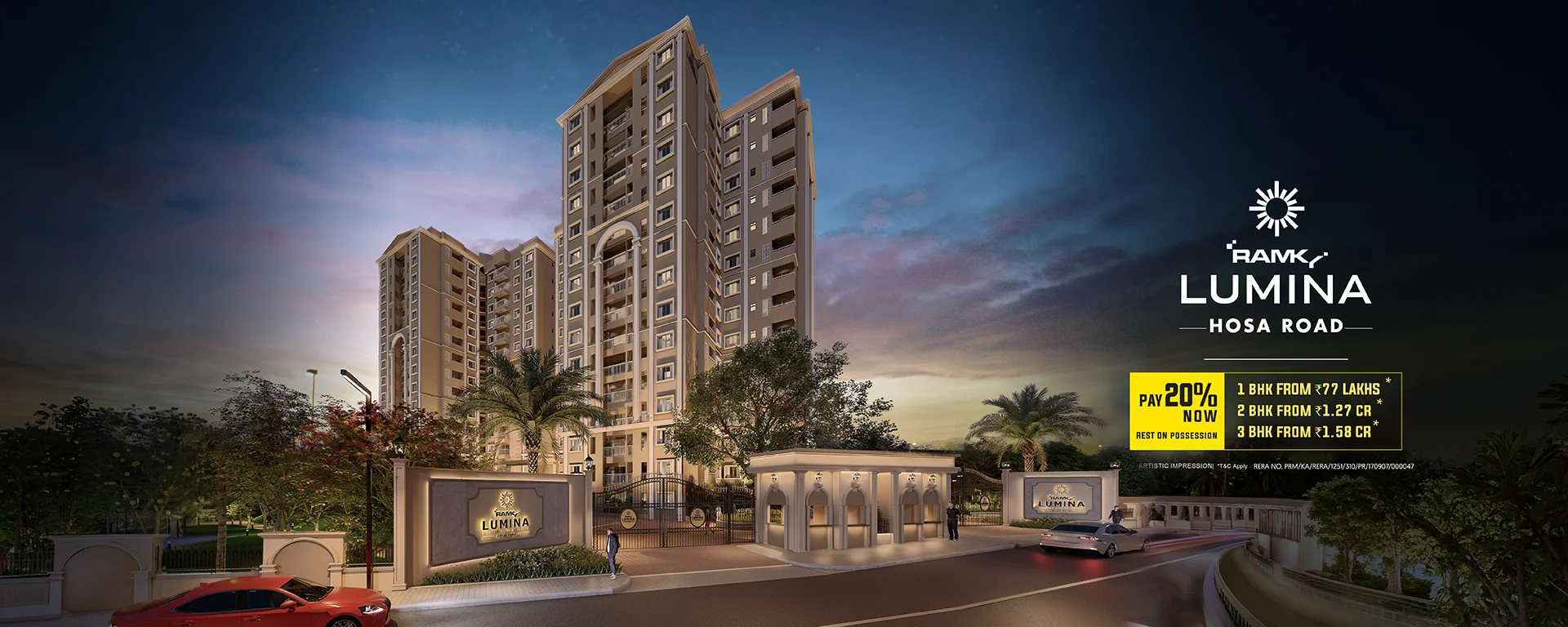 Ramky Lumina apartments on hosa road